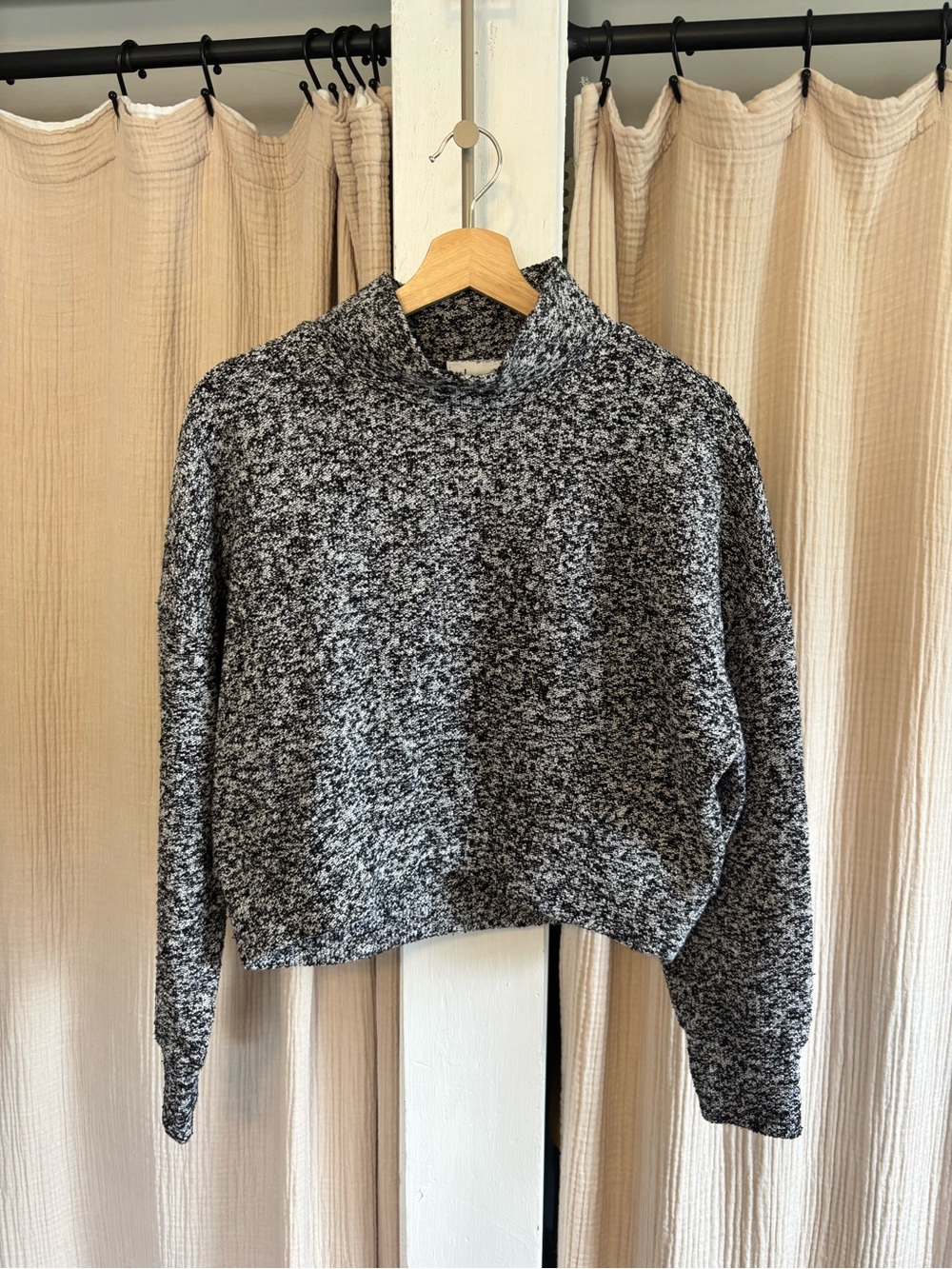 Aerie Marled Mock Neck Sweater- XS